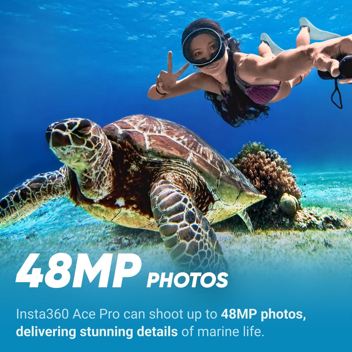 Insta360 Ace Pro Tauch-Bundle – 4K120fps Actioncam, wasserdicht, 1/1,3" Sensor, Klappdisplay, KI-Rauschunterdrückung, ideal für Sport & Reisen